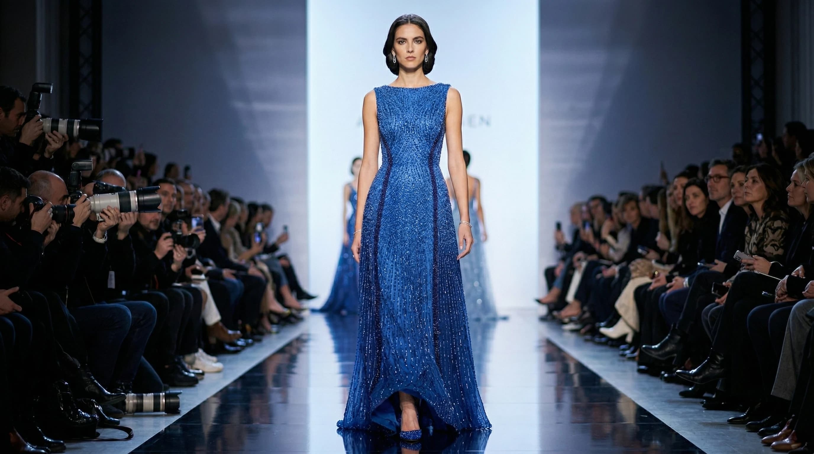 Blue runway look for Blue Studio collection