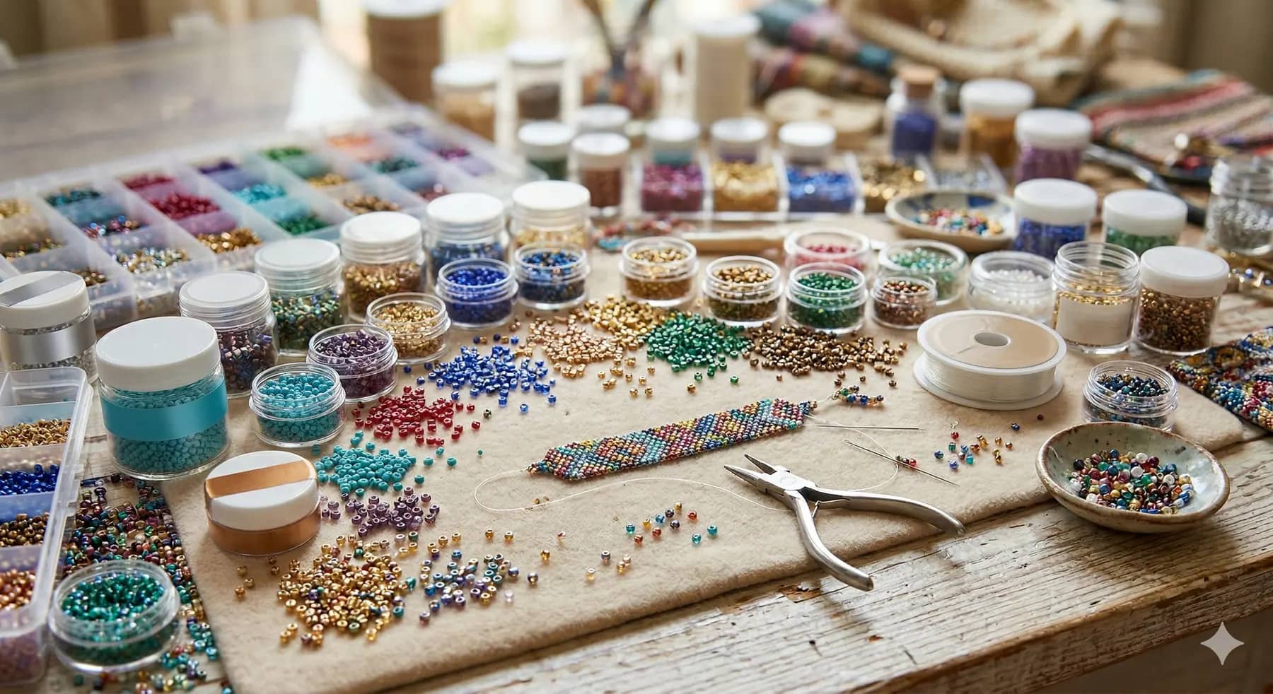 Bead studio workspace