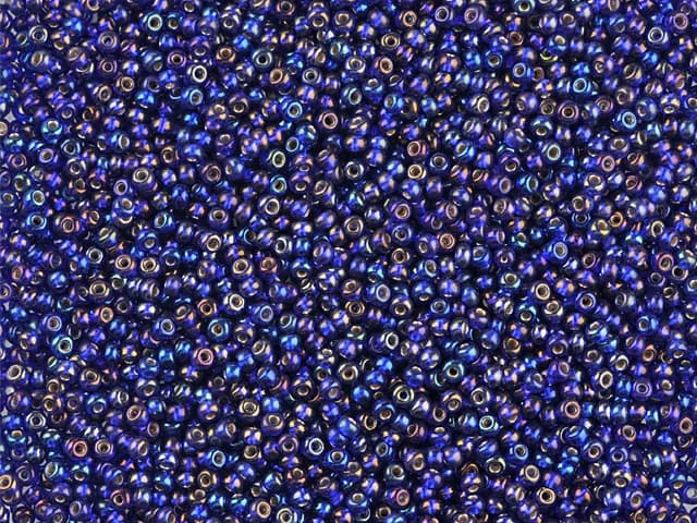 Preciosa 10/0 37109 Rainbow Koyu Safir kum boncuk ürün görseli