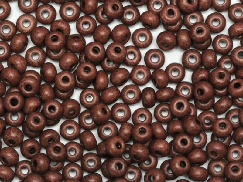 Preciosa 6/0 16A19 Matte Terra Opak-Koyu Kahverengi Matte kum boncuk ürün görseli